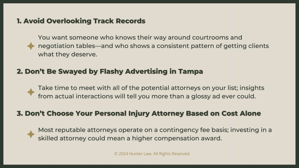 Callout 2: #1- #3 mistakes not to make choosing an attorney