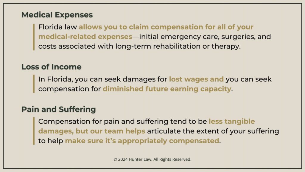 Callout 3: Medical expenses, loss of income, pain & suffering facts after rv accident