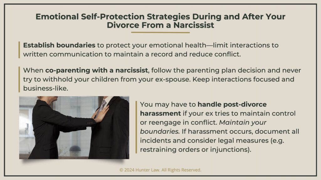 Callout 4: 3 emotional self-protection strategies during and after divorce from a narcissist