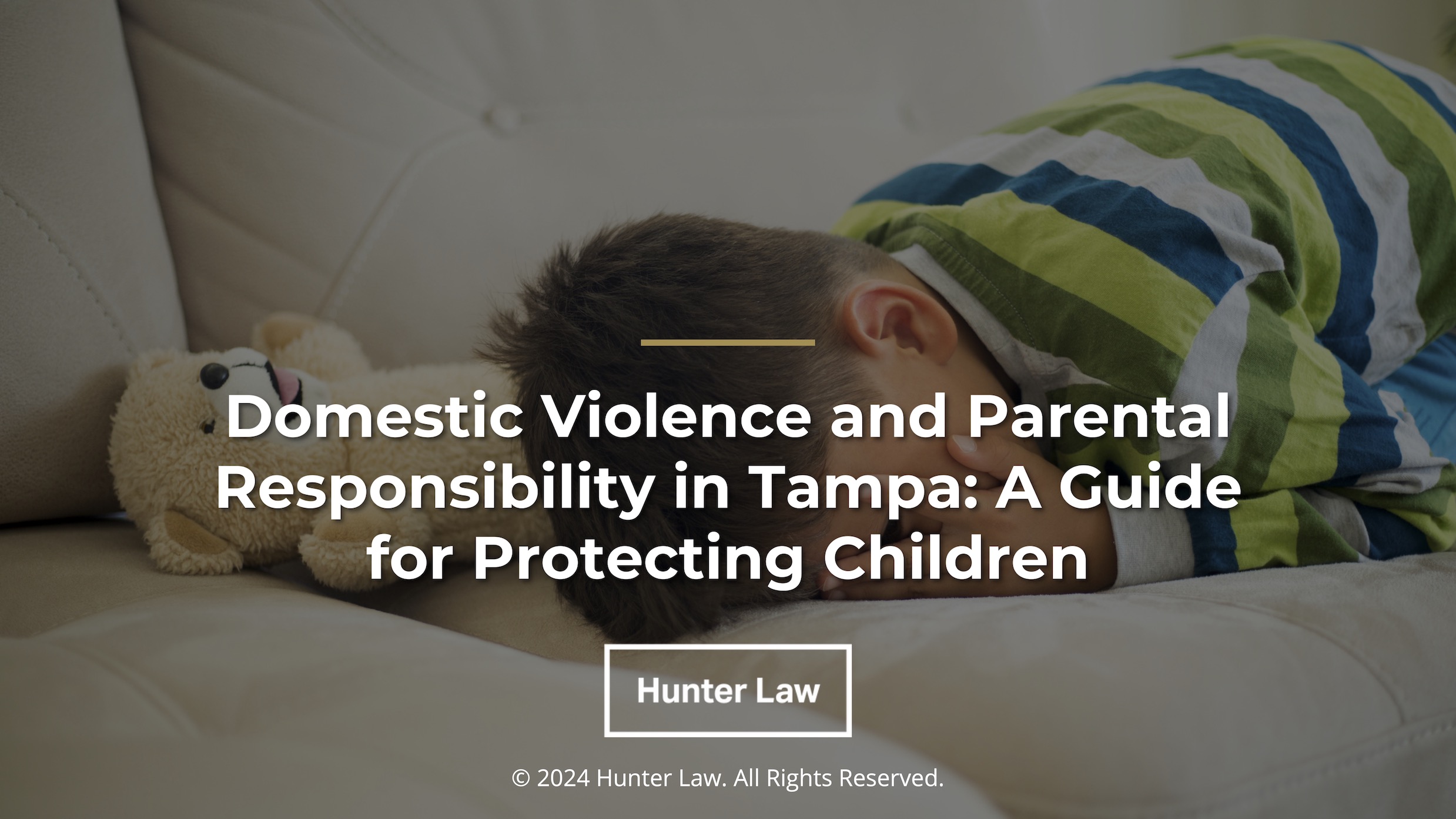 Featured: Small child crying on bed- Domestic Violence and Parental Responsibility in Tampa: A Guide for Protecting Children.